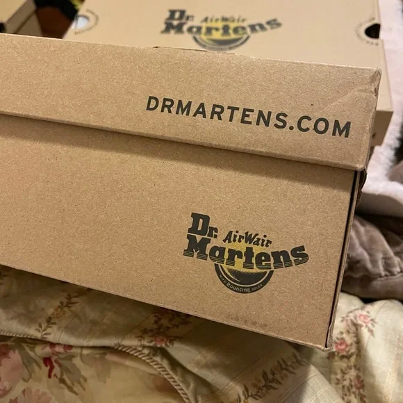 New Dr Martens smooth leather leopard 1460 boots doc martens lace up black/white - Picture 8 of 10